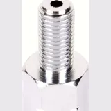 Mirror adapter chrome 10mm right thread out - 8mm left thread inside