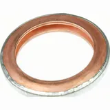 Auspuffdichtung 53,0 x 37,3 x 6,0 (Außen/Innen/Höhe) Krümmerdichtung Kupfer (Vergl.Nr: 29L-14613-00)