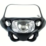 Enduro front mask with head light black ECE Enduro front mask with head light black ECE