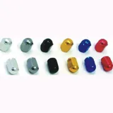 Valve cap aluminium black