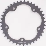 PBR aluminium sprocket hard anodized smoke grey 520-39T