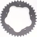 PBR aluminium rear sprocket hard anodized smoke grey for PBR rear sprocket holder 520 - 40T
