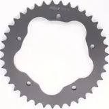 KeRa, Kettenblatt PBR Aluminium Kettenrad harteloxiert rauchgrau für PBR Kettenradträger 520T 44Z