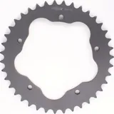 PBR aluminium rear sprocket hard anodized smoke grey for PBR rear sprocket holder 525 - 43T