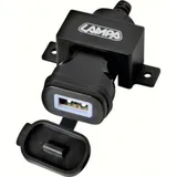 Usb Fix Omega, 12/24V Usb charger with screw fixing and fork connectors Usb Fix Omega, 12/24V Usb charger with screw fixing and fork connectors