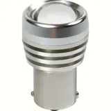 12V Mega-Led 5 - 2 super chips + 3 chips - (P21W) - BA15s - 1 pcs - D/Blister - White