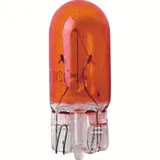 10-tlg. Glassockellampen WY5W W-BASE T10 12V 5W Bernsteinfarbe, BOX