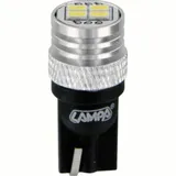 12V Mega-Led 12 - 4 Smd x 3 chips - (T10) - W2,1x9,5d - 2 pcs - D/Blister - White - Double polarity