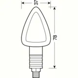 "Focal" corner lights - 12V/21W - black