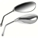 Naked pair of rearview mirrors - Chrome right thread M10x1,25