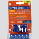 Bobbins kit for forked stands - 6/8 mm - Blue