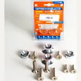 "Bobbins" aluminium flange kit for forked stands - M10x1,25 - 1,5cm hole - aluminium