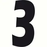 Spell-It, Adhesive number (140x65 mm) - Black - 3