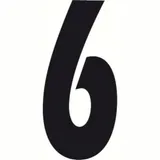 Spell-It, Adhesive number (140x65 mm) - Black - 6