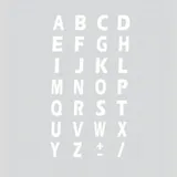 Spell-It, Adhesive characters (15x10 mm) - White - A-Z kit