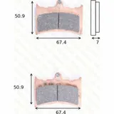 Bremsklötze Scheibenbremsbeläge MCB 572 RQ Bremsklötze Scheibenbremsbeläge MCB 572 RQ