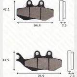 Disc brake pads MCB 664 SRM homologated