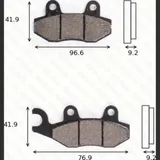 Brake pads MCB 689 EC ABE approved