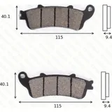 Disc brake pads MCB 693 SRM