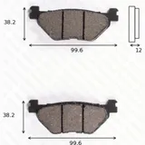 Bremsklötze Scheibenbremsbeläge MCB 722 SRM mit ABE