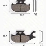 Disc brake pads MCB 724 homologated