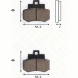 Bremsklötze Scheibenbremsbeläge MCB 733 SRM mit ABE