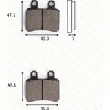 Disc brake pads MCB735EC