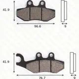 Disc brake pads MCB 744 SRM homologated
