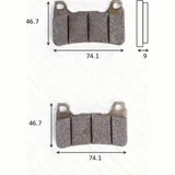 brake pads MCB 755 SCR racing without TÜV approvel