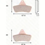 disk brake pads MCB 763 SI