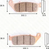 Bremsklötze Scheibenbremsbeläge MCB 764 SRM mit ABE