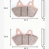 Bremsklötze Scheibenbremsbeläge MCB 778 SH mit ABE