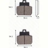 Bremsklötze Scheibenbremsbeläge MCB 782 SRM mit ABE
