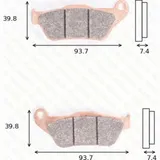 disk brake pads MCB 786