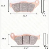 Disc brake pads MCB 786 SRM homologated