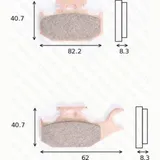 disk brake pads MCB 787 SI