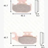disk brake pads MCB 788 SI