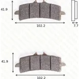Bremsklötze Scheibenbremsbeläge MCB 792 SV mit ABE