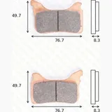 Bremsklötze Scheibenbremsbeläge MCB 793 RSI ohne ABE Bremsklötze Scheibenbremsbeläge MCB 793 RSI ohne ABE