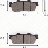 Bremsklötze Scheibenbremsbeläge MCB 800 SRM mit ABE