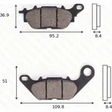 Bremsklötze Scheibenbremsbeläge MCB 812 mit ABE