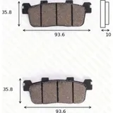 Bremsklötze Scheibenbremsbeläge MCB 821 SRM mit ABE