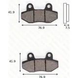 Disc brake pads MCB 822 homologated