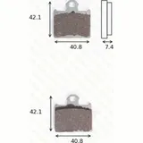 Disc brake pads MCB 831 SI