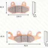 Disc brake pads MCB837SRM Disc brake pads MCB837SRM