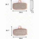 Disc brake pads MCB842SI