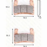 Bremsklötze Scheibenbremsbeläge MCB 850 CRQ ECE R90 homologiert