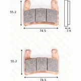 Bremsklötze Scheibenbremsbeläge MCB 850 SRQ