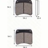 Bremsklötze Scheibenbremsbeläge MCB 99 CRQ ECE R90 homologiert