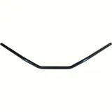 Motorradlenker 965mm / 1" - 25,4mm Stahllenker, schwarz mit Kabelbohrungen MCL 133 SKB